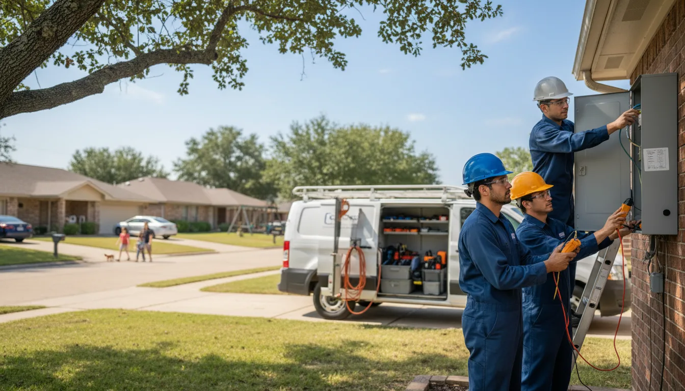 Certified electrician providing emergency electrical services in Hildreth, NE